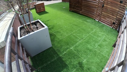 City Rooftop Patio and Playground Area